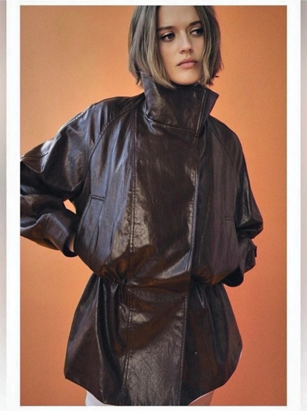 ZARA FAUX LEATHER JACKET